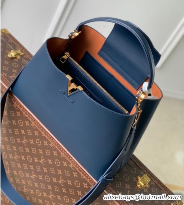 Cheap Wholesale Louis Vuitton Capucines GM Souple Handbag M24607 Blue 2025