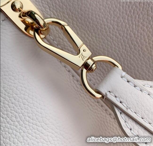 Classic Specials Louis Vuitton Capucines MM Souple Bag in Calf Leather M14370 White 2025