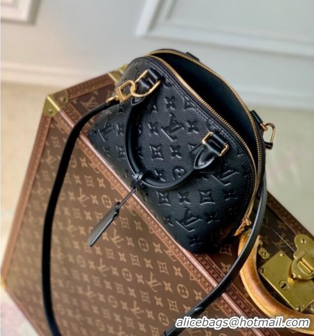 Top Grade Louis Vuitton Alma BB Bag in Monogram Grained Leather M26409 Black 2025