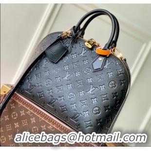 Best Product Louis Vuitton Alma PM Bag in Monogram Grained Leather M26489 Black 2025