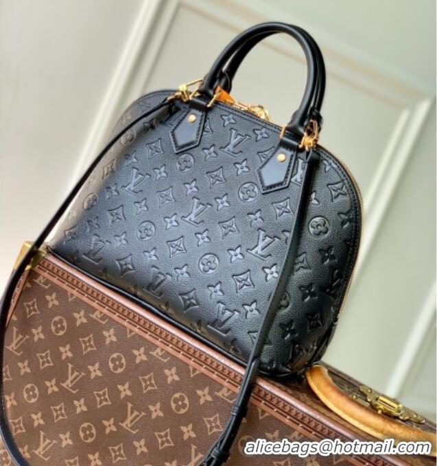 Best Product Louis Vuitton Alma PM Bag in Monogram Grained Leather M26489 Black 2025