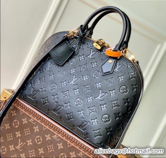 Best Product Louis Vuitton Alma PM Bag in Monogram Grained Leather M26489 Black 2025