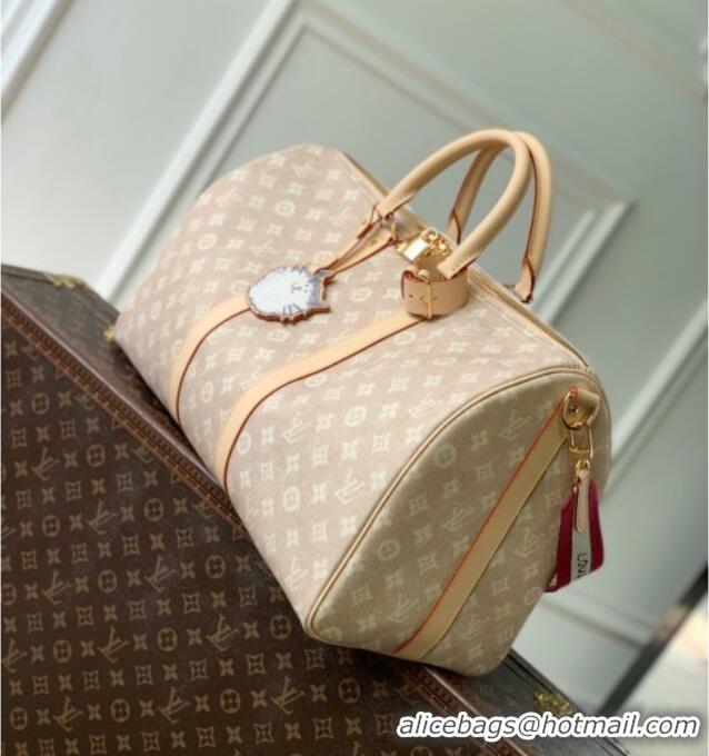 Luxury Discount Louis Vuitton Keepall Bandouliere 45 in Meowgram Coated Canvas M25787 2025