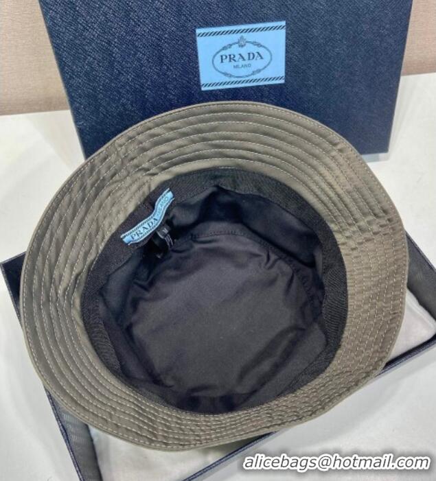 Super Quality Prada Nylon Bucket Hat 0929 Grey 2025