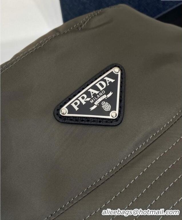 Super Quality Prada Nylon Bucket Hat 0929 Grey 2025
