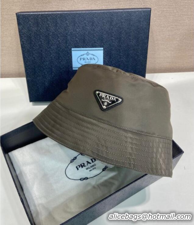 Super Quality Prada Nylon Bucket Hat 0929 Grey 2025