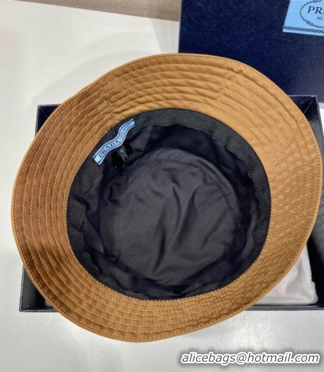 High Quality Prada Nylon Bucket Hat 0929 Brown 2025