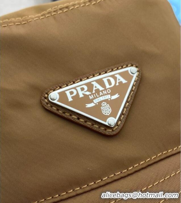 High Quality Prada Nylon Bucket Hat 0929 Brown 2025