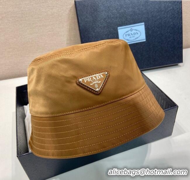 High Quality Prada Nylon Bucket Hat 0929 Brown 2025