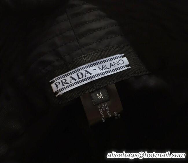 New Product Prada Nylon Bucket Hat 0929 Black 2025