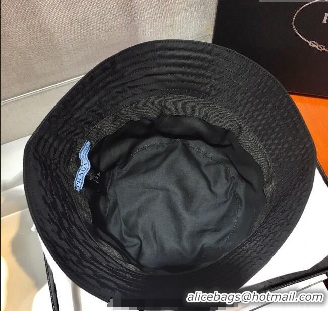 New Product Prada Nylon Bucket Hat 0929 Black 2025