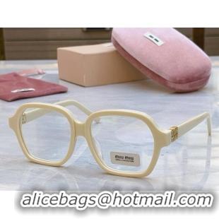 Buy Discount Miu Miu Glasses MU03YV Off-white 2025