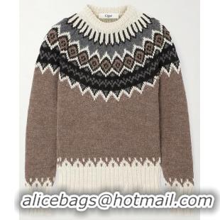 Spot Bulk Chloe Fair Isle Alpaca Merino Aool And Cashmere-blend Sweater C98645