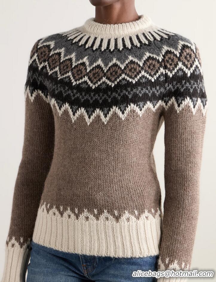 Spot Bulk Chloe Fair Isle Alpaca Merino Aool And Cashmere-blend Sweater C98645