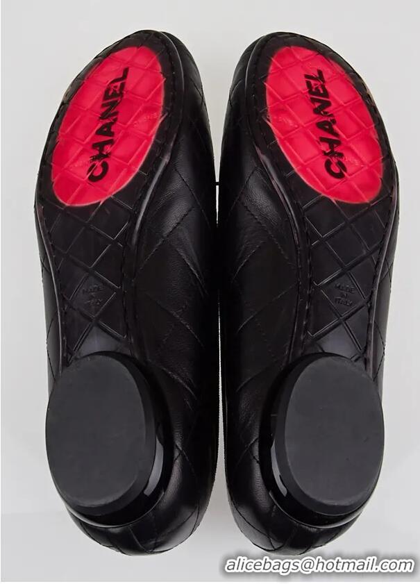 ​Top Quality Chanel Cambon Quilted Leather Cambon Ballet Flats CH4471 Black/White 2025