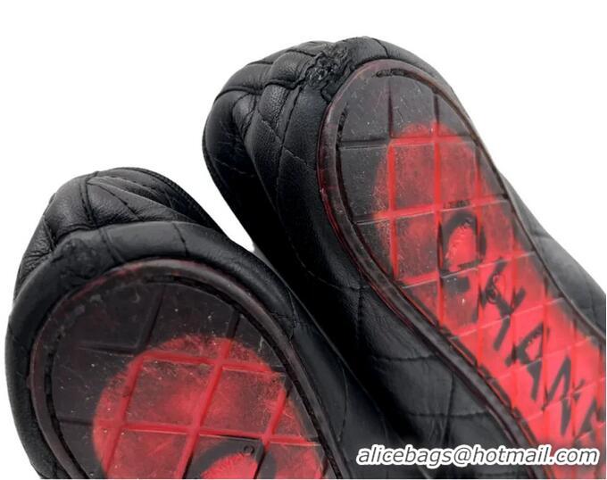 ​Top Quality Chanel Cambon Quilted Leather Cambon Ballet Flats CH4471 Black/White 2025