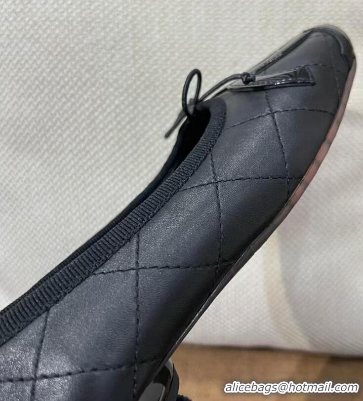 ​Market Sells Chanel Quilted Leather Ballet Flats CH4472 Black 2025