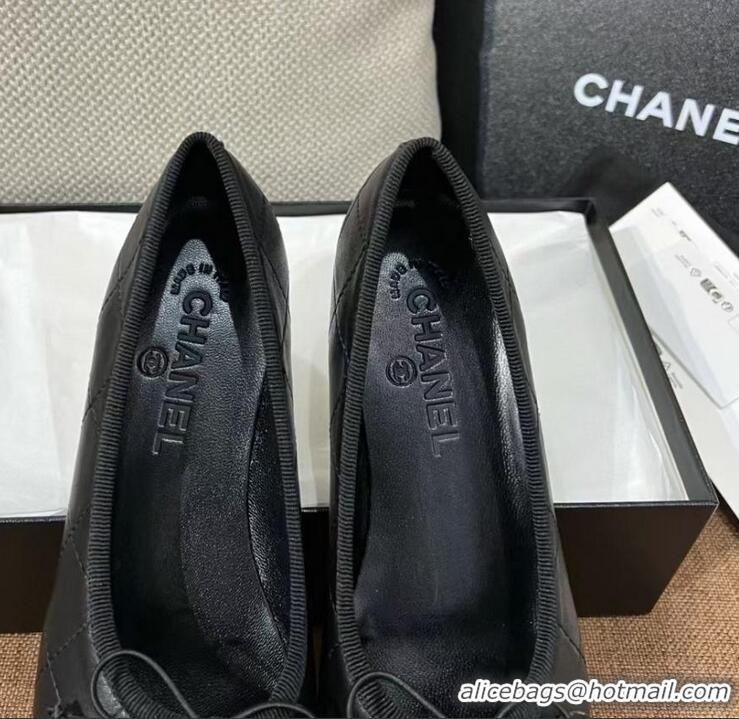 ​Market Sells Chanel Quilted Leather Ballet Flats CH4472 Black 2025