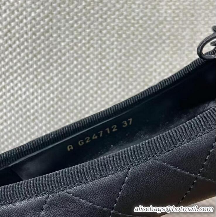 ​Market Sells Chanel Quilted Leather Ballet Flats CH4472 Black 2025