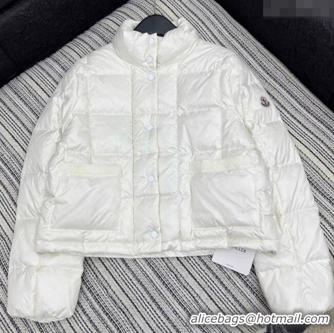 Top Quality Moncler MaYa Down Jacket 0814 White 2025