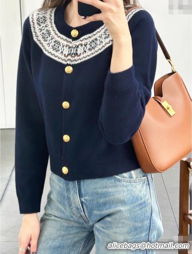 Luxury Classic Celine Wool Cardigan C92601 2025