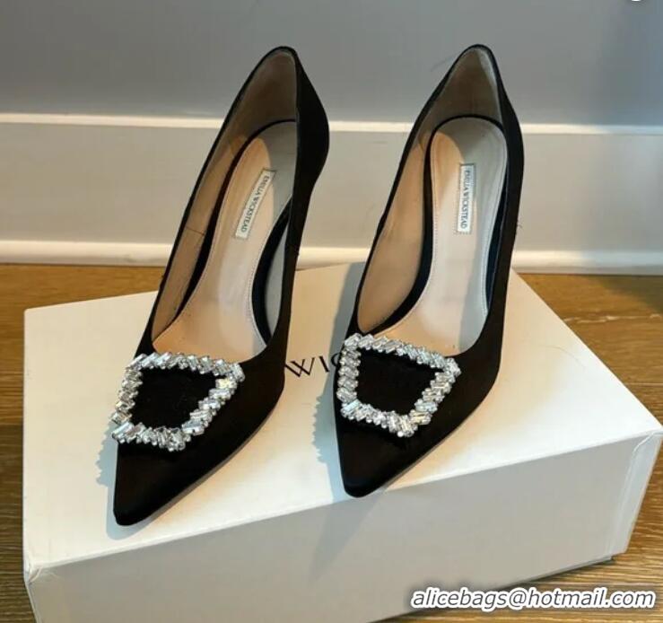 ​Original Cheap Emilia Wickstead Sophia Heels With Jewels E8951 Black