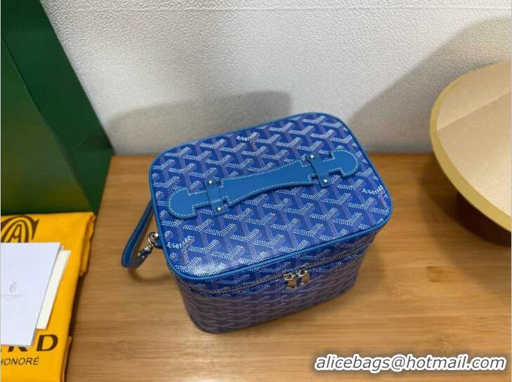 Top Grade Goyard Muse Vanity Case GY1404 Light Blue 2021