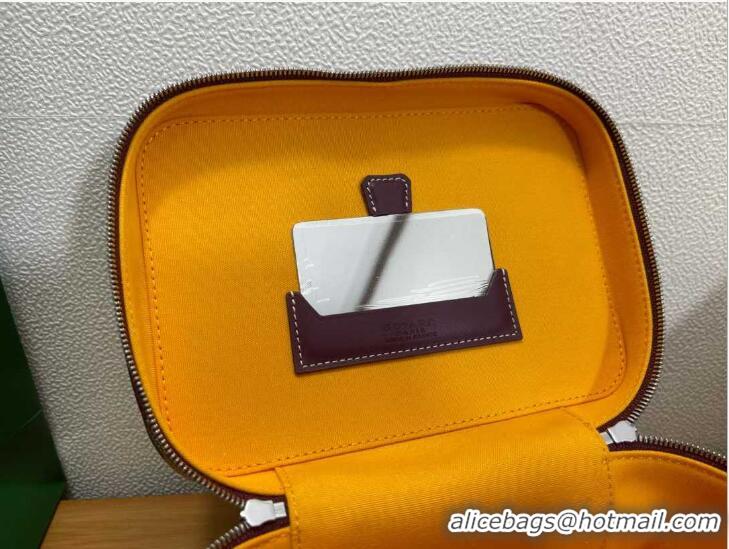 Famous Brand Goyard Muse Vanity Case GY1404 Burgundy 2021