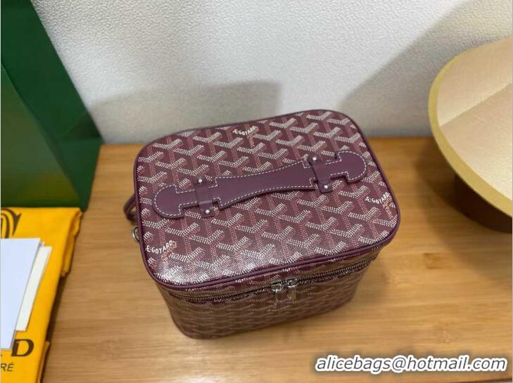 Famous Brand Goyard Muse Vanity Case GY1404 Burgundy 2021