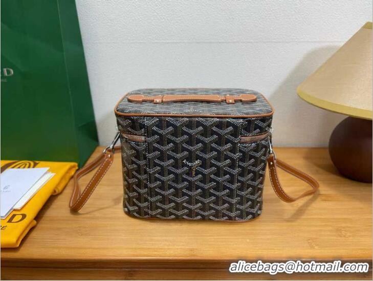 Promotional Goyard Muse Vanity Case GY1404 Black And Tan 2021
