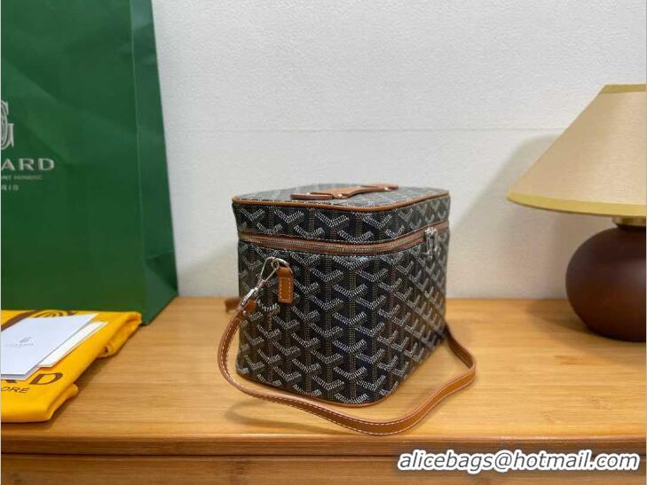 Promotional Goyard Muse Vanity Case GY1404 Black And Tan 2021
