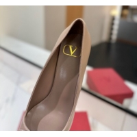 Popular Style Valentino VLogo Signature Pumps 7.5cm in Calfskin Leather Light Pink 2025 VA082104