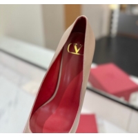 Most Popular Valentino VLogo Signature Pumps 7.5cm in Calfskin Leather Dusty Beige 2025 VA082104