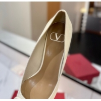 Top Grade Valentino VLogo Signature Pumps 7.5cm in Patent Calfskin White 2025 VA082104