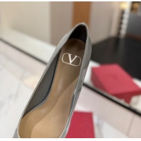 Unique Discount Valentino VLogo Signature Pumps 4.5cm in Patent Calfskin Grey 2025 VA082104