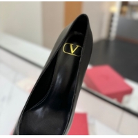 Sumptuous Valentino VLogo Signature Pumps 4.5cm in Calfskin Leather All Black 2025 VA082104