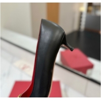 Classic Hot Valentino VLogo Signature Pumps 4.5cm in Calfskin Leather Black2 2025 VA082104