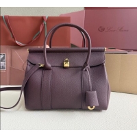 Promotional Loro Piana Loom Top Handle bag L25 in Grained Calfskin Leather 0925 Ormosia Red 2025