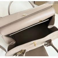 Good Looking Loro Piana Loom Top Handle bag L25 in Nubuck and Calfskin Leather 0925 Taupe 2025