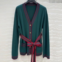 Famous Brand Gucci Tennis Cardigan 0620 Green 2025