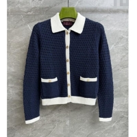 Shop Cheap Gucci Knit Cardigan G072403 Blue 2025