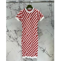 Luxury Cheap Gucci Wool Dress G072412 Red 2025