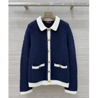 ​Best Price Gucci Knit Cardigan G82107 Blue 2025
