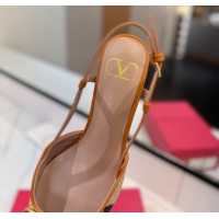 Best Price Valentino VLogo Signature Cherryfic Slingback Pumps 5cm in Raffia Straw 0821053