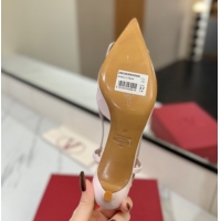 Low Price Valentino VLogo Signature Slingback Pumps 4.5cm in Patent Calfskin Light Pink VA082111
