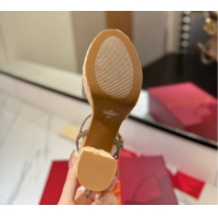 Pretty Style Valentino VLogo Grainy Calfskin Platform Sandals 11.5cm Dusty Beige 2025 VA082112