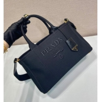 Buy Promotional Prada Jardiniere large canvas handbag 1BG554 Black 2025