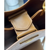Famous Brand Prada Panier mini Saffiano leather bucket bag 1BA217 Brown 2025