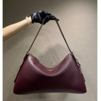 Well Crafted Prada Aimee medium leather shoulder bag 1BC228 Burgundy 2025