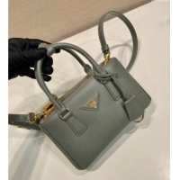 Buy Classic Prada Galleria mini Saffiano leather bag 1BA916 Slate Grey 2025